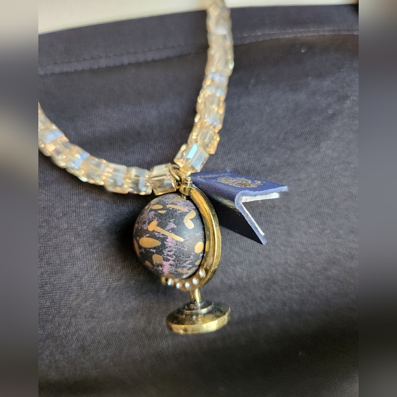 ✨️🌏Handcrafted Globe with Inset Crystals and Passport with Pages - Picture 15 of 16